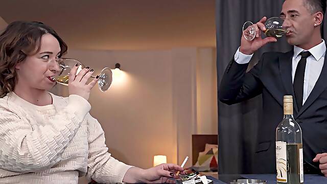 Energized mature with fatty forms, crazy anal with a younger gentleman