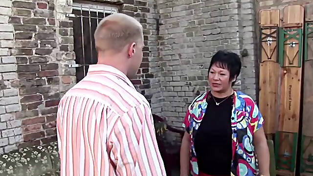 Fucking a horny big boobed German BBW and loving every minute