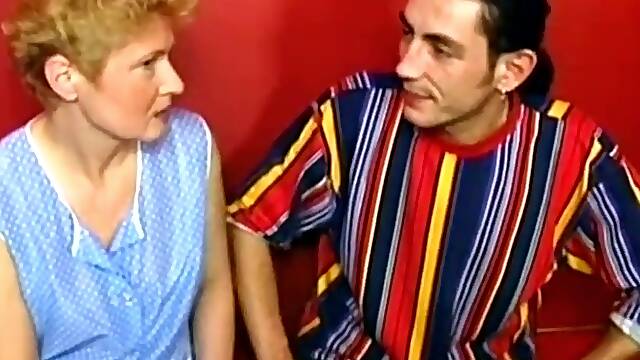 Shy grandma becomes a slut