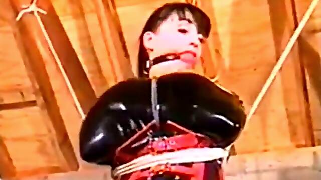 Bound and gagged in latex