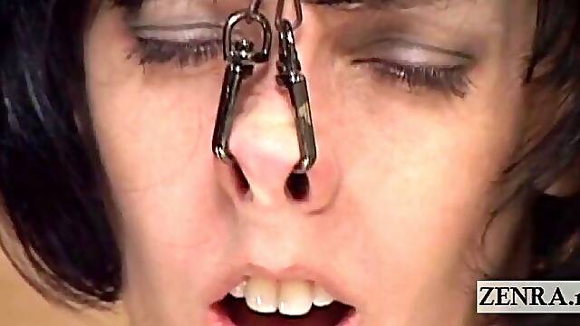 CMNF Subtitled Japanese nose BDSM with Elise Graves. Heterodox Japanese AV featuring bizarre BDSM play that puts a garter belt clad Elise Graves in the clutches of a clothed Japanese man for...