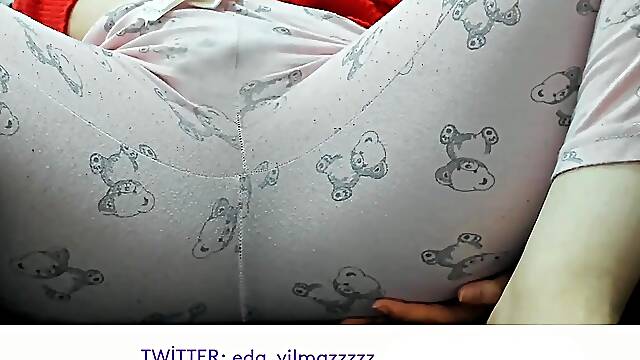 Pajama Masturbation with Hot Milfs