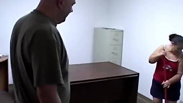 Mexican Granny Maid Gets Anal