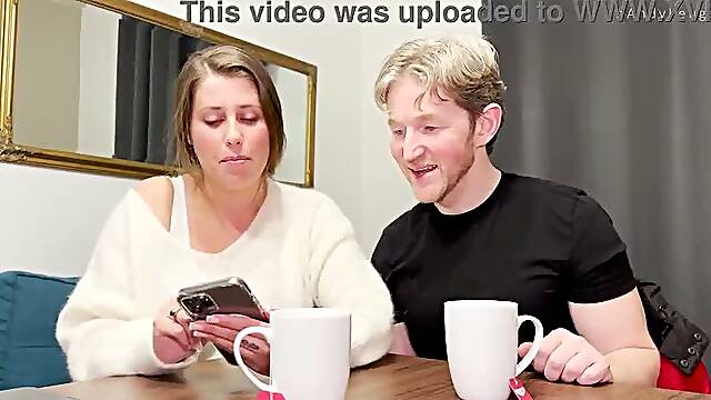 Curvy Big Tits MILF Lady Lyne Sloppy POV Deepthroat Blowjob