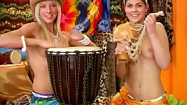 Horny Lesbians Play With Toys In Their Pussies On Close Up