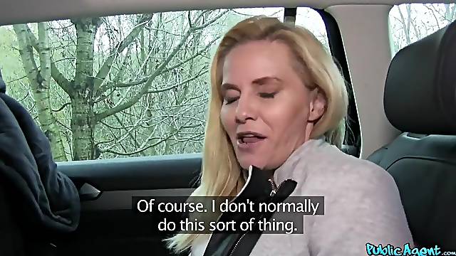 Public Agent Blond mother Id like to fuck with Large Titties Screws a Stranger for Money
