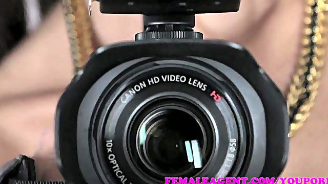 FemaleAgent MILF delivers pure strap on passion for sexy babe