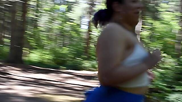 Got lascivious for bull weenie whilst jogging in woods