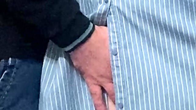 Old Man Perv Fingered Pussy in Subway