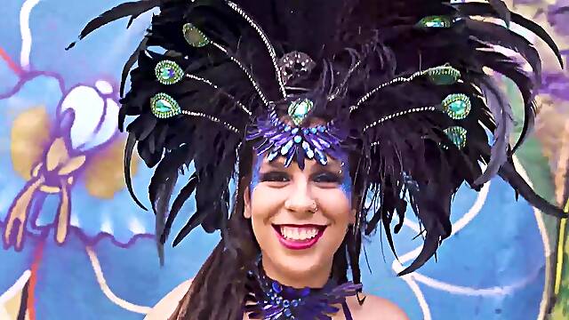 Carnaval samba dancer ass fucking in my bang van