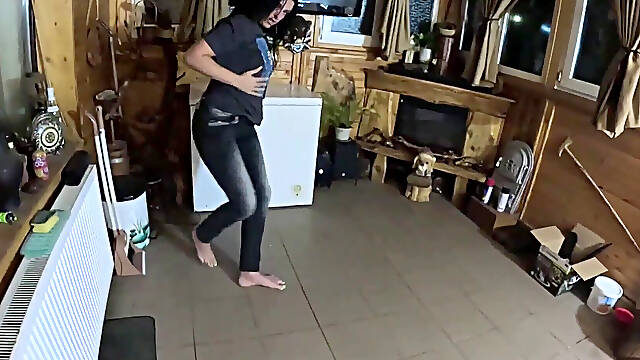 Tight Jeans Dance Slut Gagging Facefuck & Cum on My Tangas