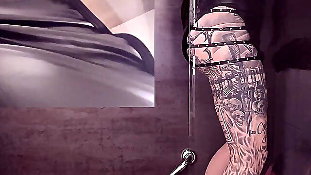 Double Slave in Bathtub and Gets Pussy Squirted by Me