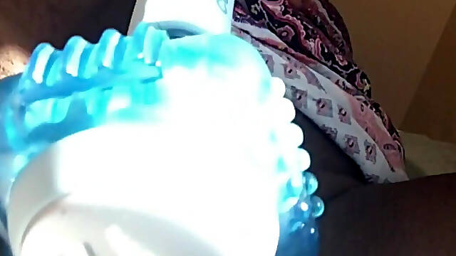 Giana Gets Horny and Cums Hard with Her Back Massager