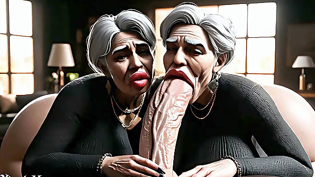 3D Mature GILF Bimbos Worship Gigantic BBC and Bwc - Compilation